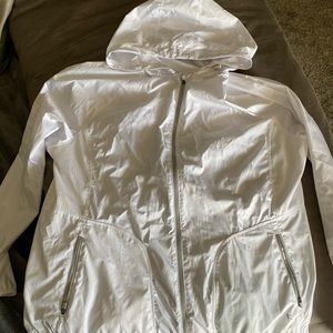 White unisex windbreaker